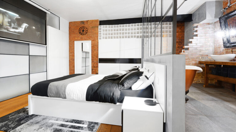 0 11 Luxury Warehouse Apartment Master Bedroom Film Photo Location Hire