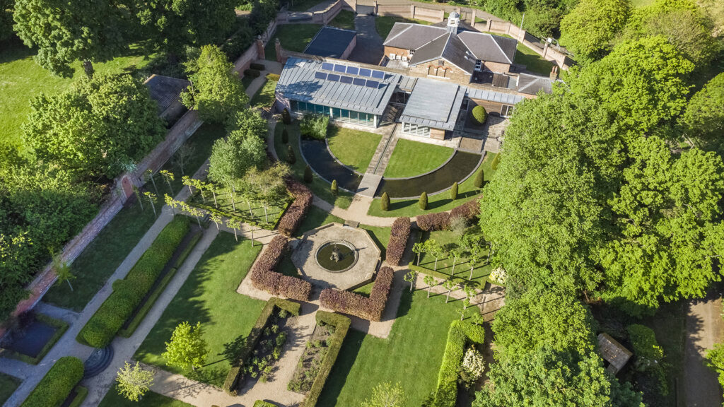 1b Luxury Mansion Film Location Space Hire London Kent Garden Drone View 1.jpg
