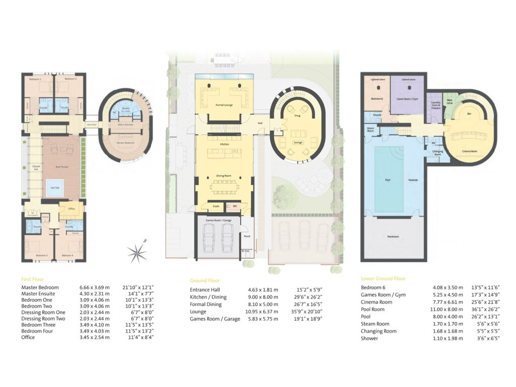 Floor Plan Radlett Eco Mansion REM L