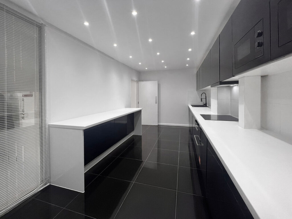S2 17 Photo Studio Hire South East London Modern Black White Kitchen.jpg